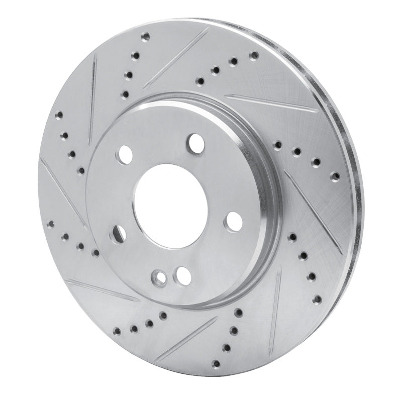 R1 Concepts R1 06-11 Mercedes-Benz B200 Front Left Drilled & Slotted Silver Brake Rotor