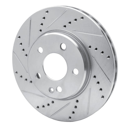 R1 Concepts R1 06-11 Mercedes-Benz B200 Front Left Drilled & Slotted Silver Brake Rotor