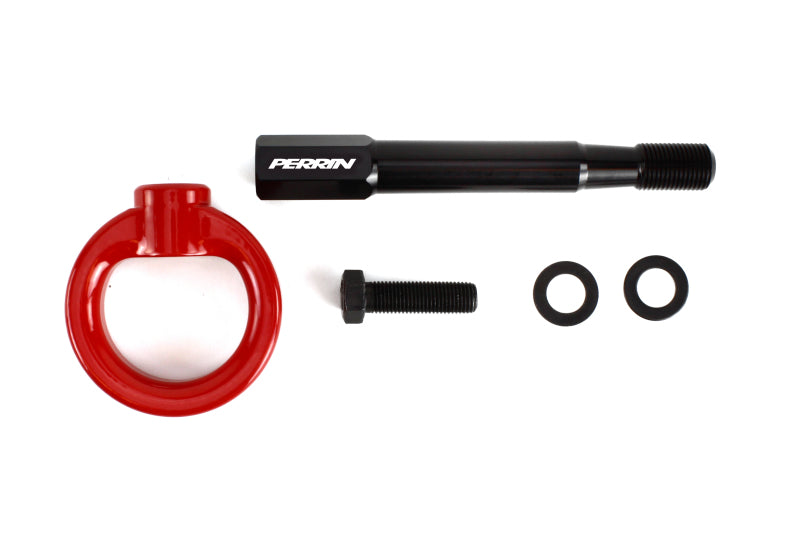 Perrin Performance PERRIN 18-21 Subaru WRX & STI / 13-25 BRZ / 17-20 Toyota 86 Tow Hook Kit (Front) - Red
