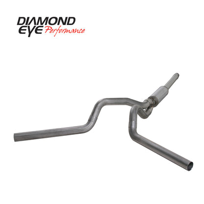 Diamond Eye Performance Diamond Eye KIT 4in Catback DUAL SS: 94-97 FORD 7.3L F250/F350 PWRSTROKE