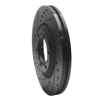 R1 Concepts R1 92-02 Acura SLX Front Left Drilled & Slotted Black Brake Rotor