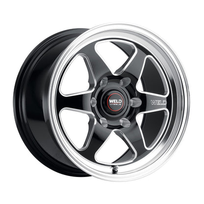 Weld S10609584P06 Ventura 6 S106 Wheel 20x9.5 6x139.7 ET6 BS5.5 Gloss Black MIL - DIA