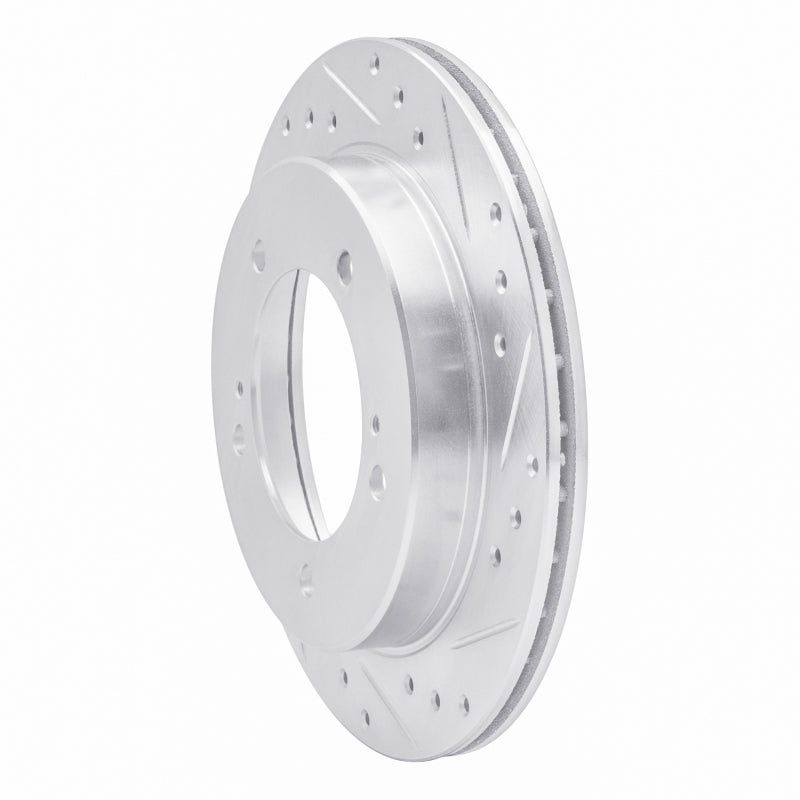 R1 Concepts R1 91-98 Chevrolet Tracker Front Right Drilled & Slotted Silver Brake Rotor