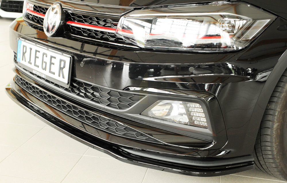 Rieger 00088167 VW Polo AW Front Splitter (Inc. Polo AW GTI) 2 | ML Performance UK Car Parts
