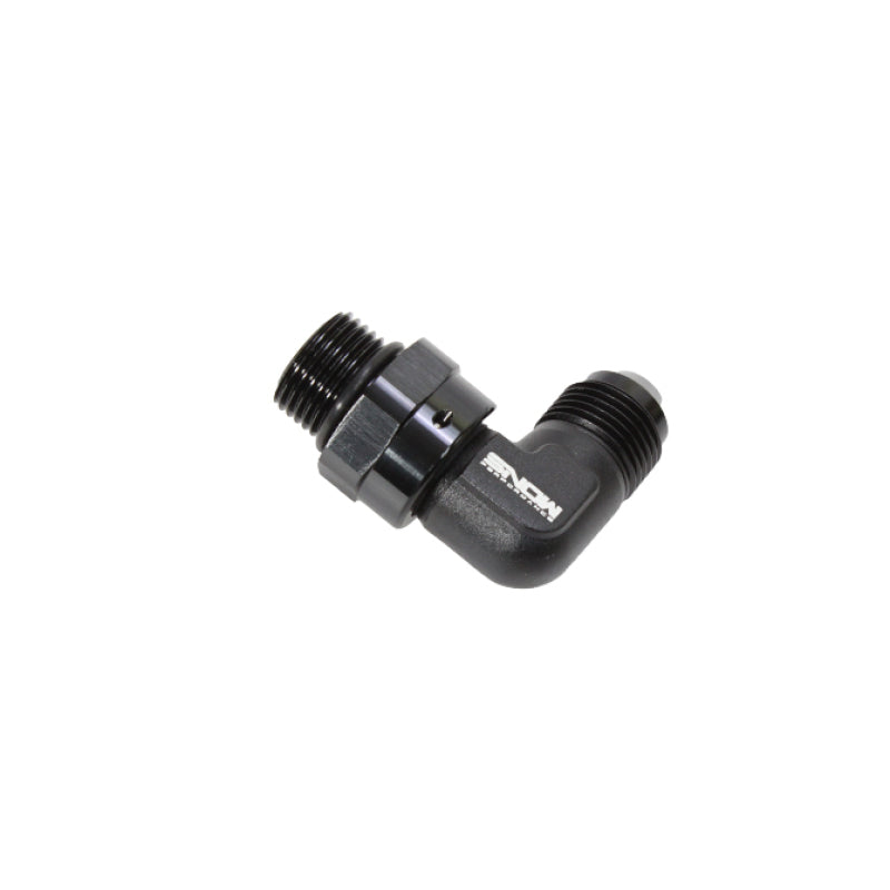 Snow Performance Snow -8 ORB to -8AN 90 Degree Swivel Fitting (Black)