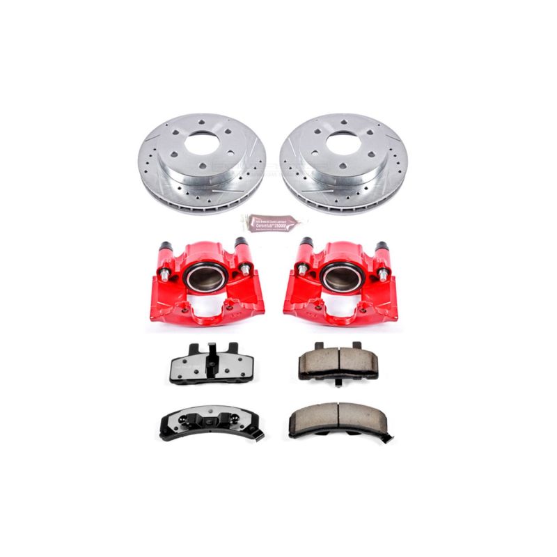 PowerStop Power Stop 99-00 Cadillac Escalade Front Z36 Truck & Tow Brake Kit w/Calipers