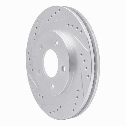R1 Concepts R1 94-01 Buick Regal Front Left Drilled & Slotted Silver Brake Rotor