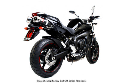 Scorpion EYA84SEM Yamaha Factory Round Slip-On (Pair) - Polished Stainless Steel Sleeve (FZ6 / FZS600 Fazer) | ML Performance UK UK