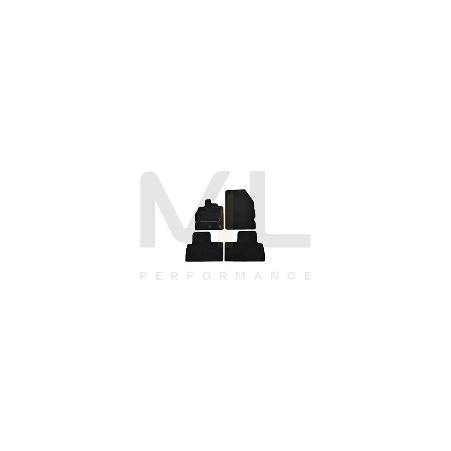 CUSTOPOL Tailored RNT430S Floor mat set for RENAULT Scﾃｩnic III (JZ0/1_) Textile, Front and Rear, Quantity: 4, Grey