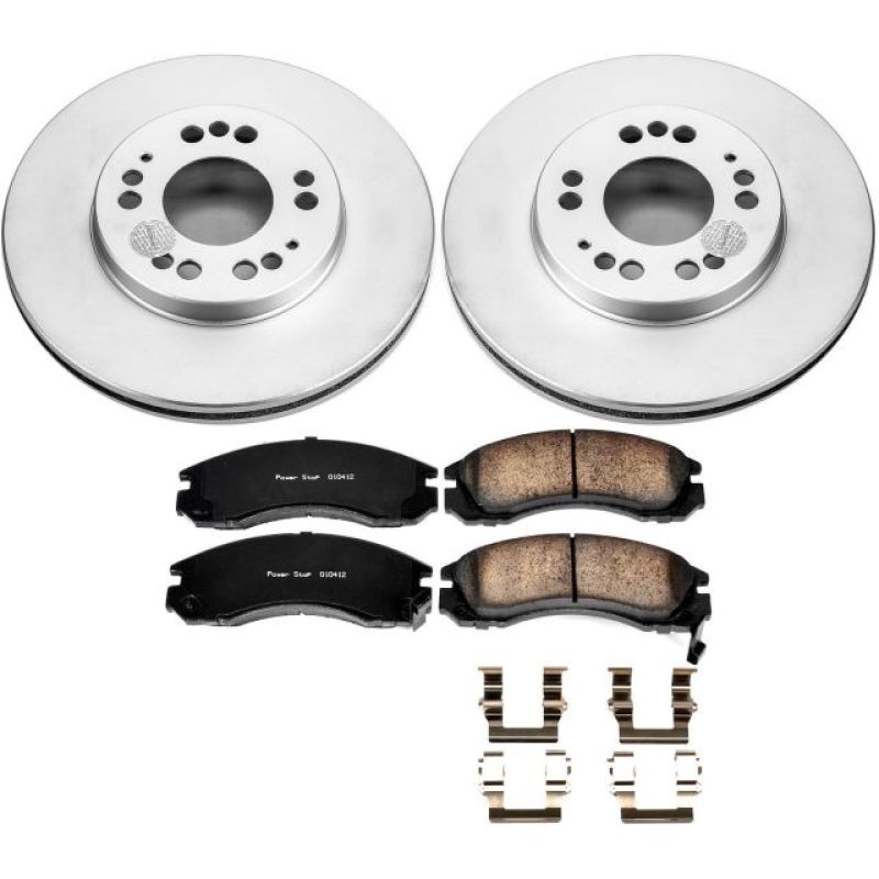 PowerStop Power Stop 91-96 Dodge Stealth Front Z17 Evolution Geomet Coated Brake Kit