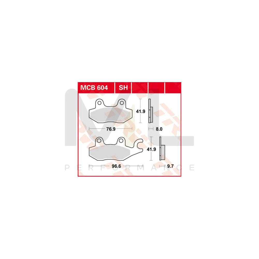 TRW Sinter Street Mcb604Sh Brake Pad Set