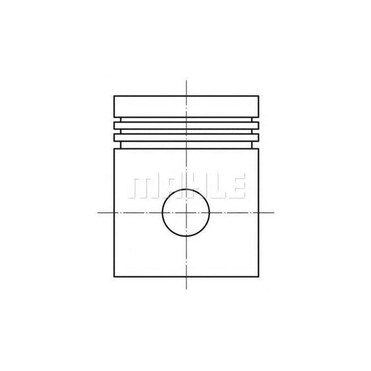MAHLE ORIGINAL 607 09 00 Piston 75 mm, with piston rings | ML Performance Car Parts