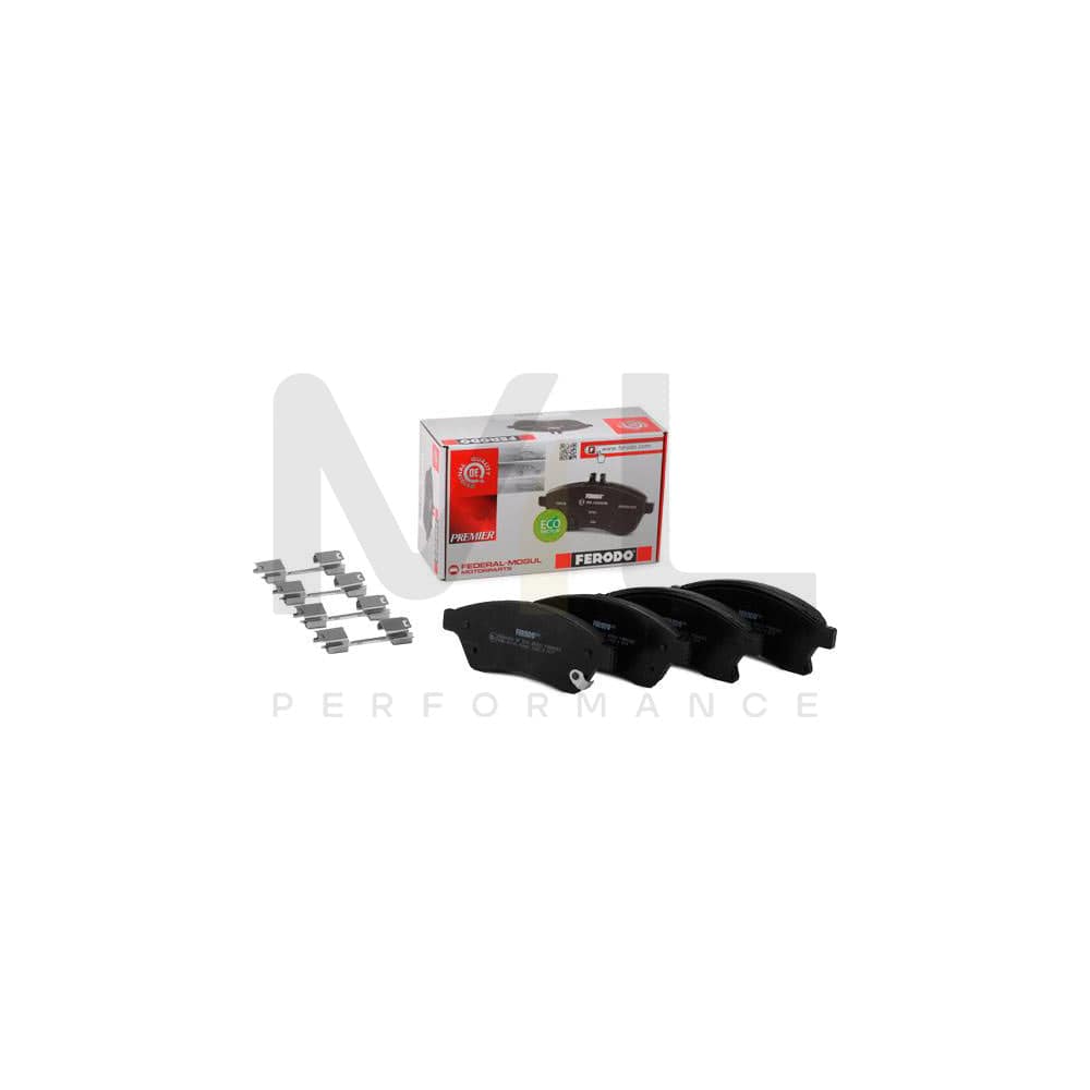 Ferodo Premier Eco Friction FDB4262 Brake Pad Set With Acoustic Wear Warning, With Accessories