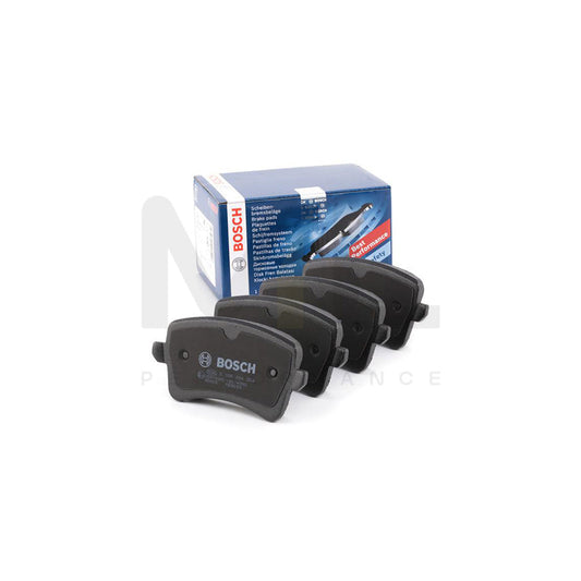 Bosch 0986494254 Brake Pad Set With Anti-Squeak Plate, With Mounting Manual