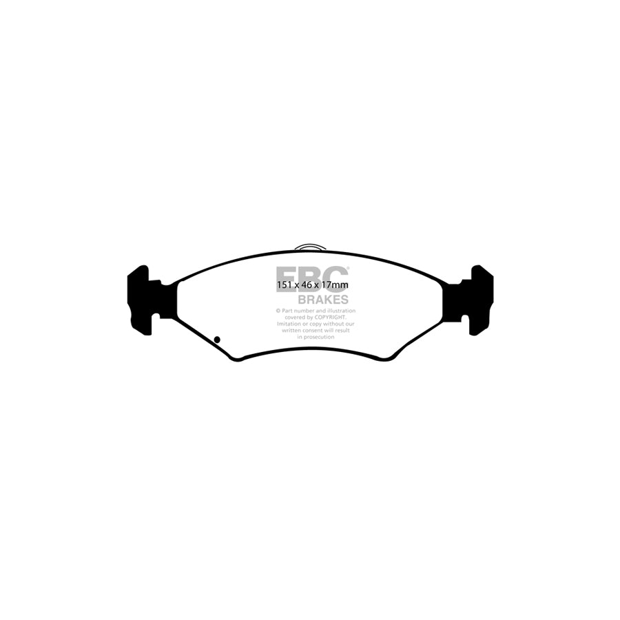 EBC DP1237 Kia Shuma Ultimax Front Brake Pads - Sumitomo Caliper 2 | ML Performance UK Car Parts