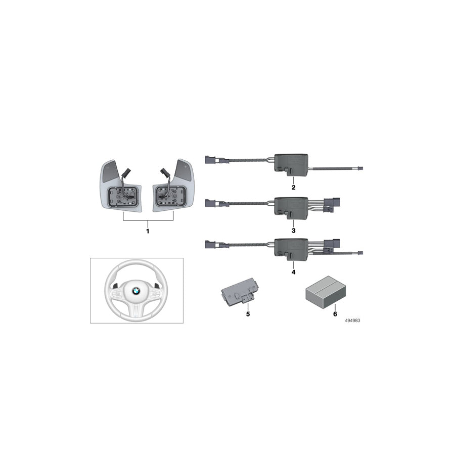 Genuine BMW 61317857777 G02 F44 G11 Control Unit, Steering Wheel Electronics (Inc. 320i, 750dX & 740LiX)