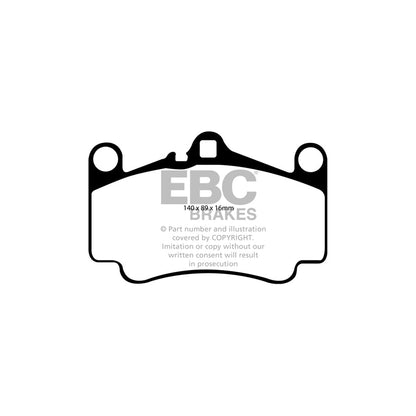 EBC PLK1086 Porsche 911 (997) Yellowstuff Pads and Brake Line Performance Pack - Brembo Caliper 2 | ML Performance UK Car Parts