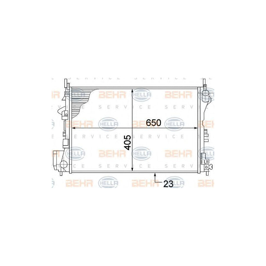 Hella 8MK 376 771-201 Engine Radiator