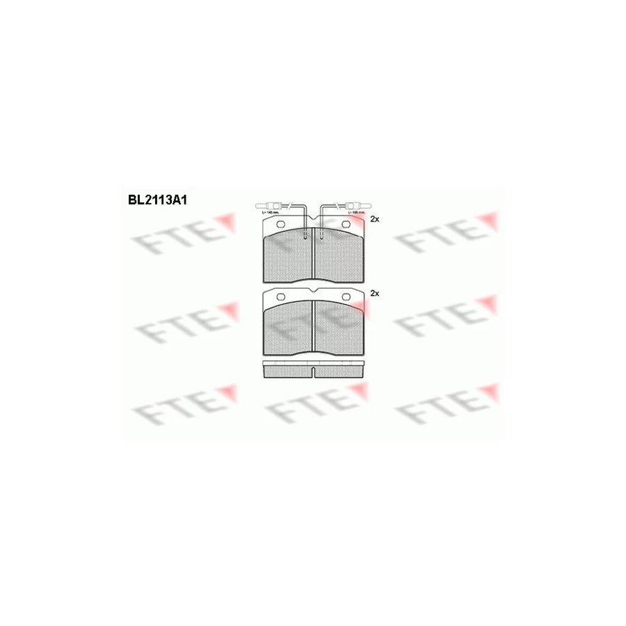 FTE Bl2113A1 Brake Pad Set