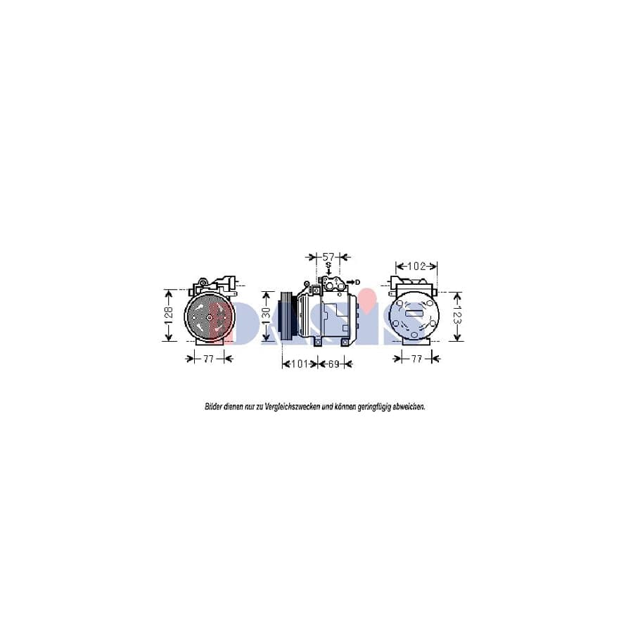 AKS Dasis 851837N Compressor, Air Conditioning