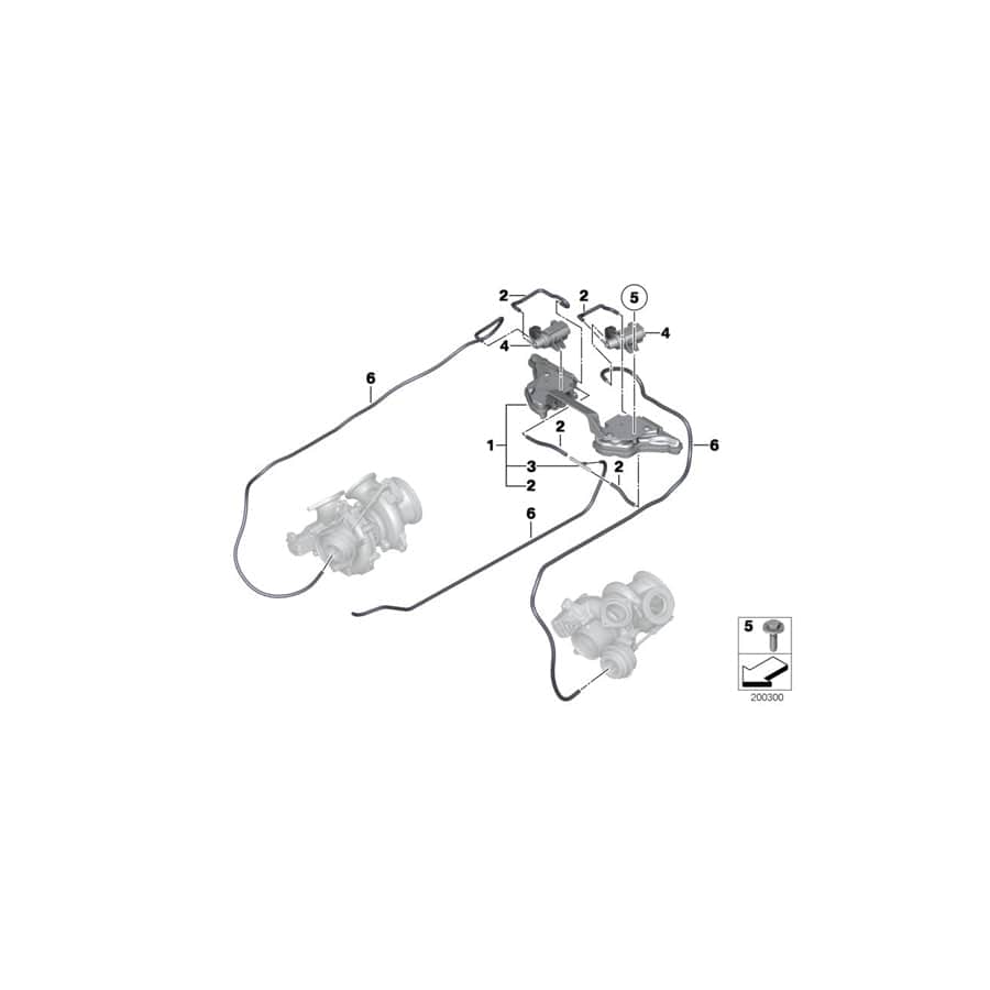 Genuine BMW 11657585079 F02 F03 Vacuum Reservoir With Bracket (Inc. Wraith, 760i & Ghost EWB)