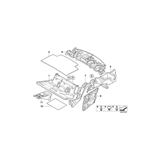 Genuine BMW 51487058125 E92 E90 Sound Insulating Wheel Housing Rear Left (Inc. M3, 316d & 320d ed)