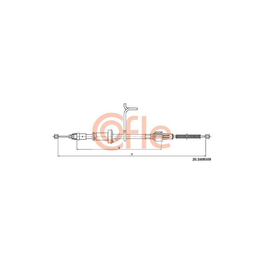 Cofle 18.163 Clutch Cable for Honda Prelude