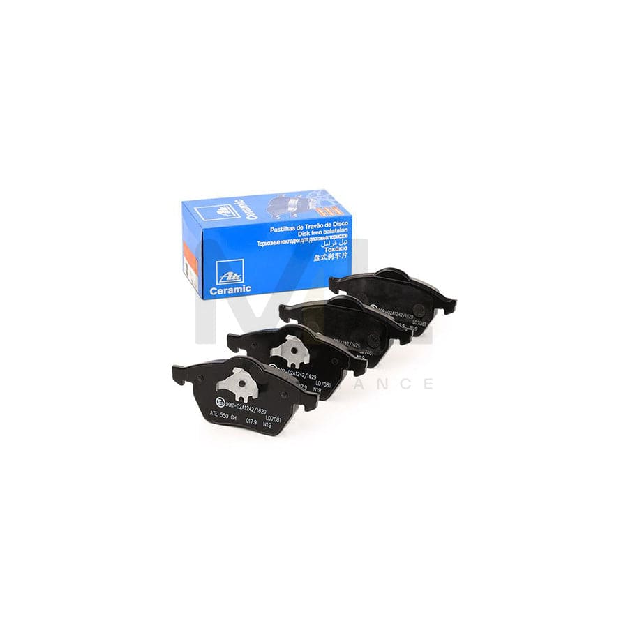 ATE Ceramic 13.0470-7081.2 Brake pad set excl. wear warning contact, not prepared for wear indicator