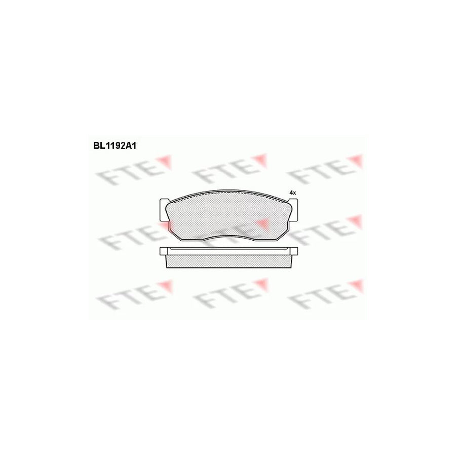 FTE Bl1192A1 Brake Pad Set
