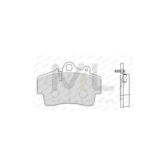 Ferodo Premier FDB1307 Brake Pad Set Prepared for Wear Indicator, Without Accessories