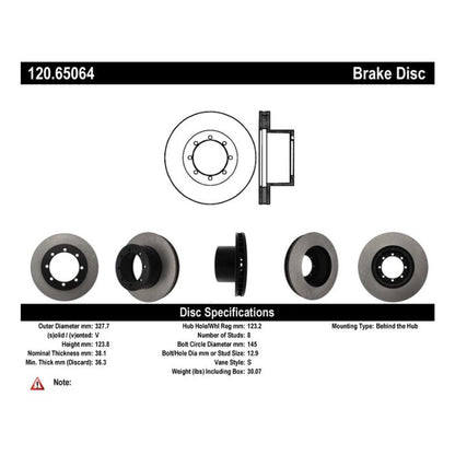 EBC 120.65064 Centric Premium Brake Rotor