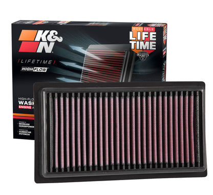 K&N Engineering K&N 2017 Subaru BRZ H4-2.0L F/I Replacement Drop In Air Filter