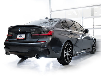 AWE Tuning 19-23 BMW 330i / 21-23 BMW 430i Base G2X Touring Axle-Back Exhaust - Chrome Silver