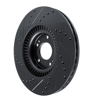 R1 Concepts R1 20-25 Hyundai Palisade Front Right Drilled & Slotted Black Brake Rotor