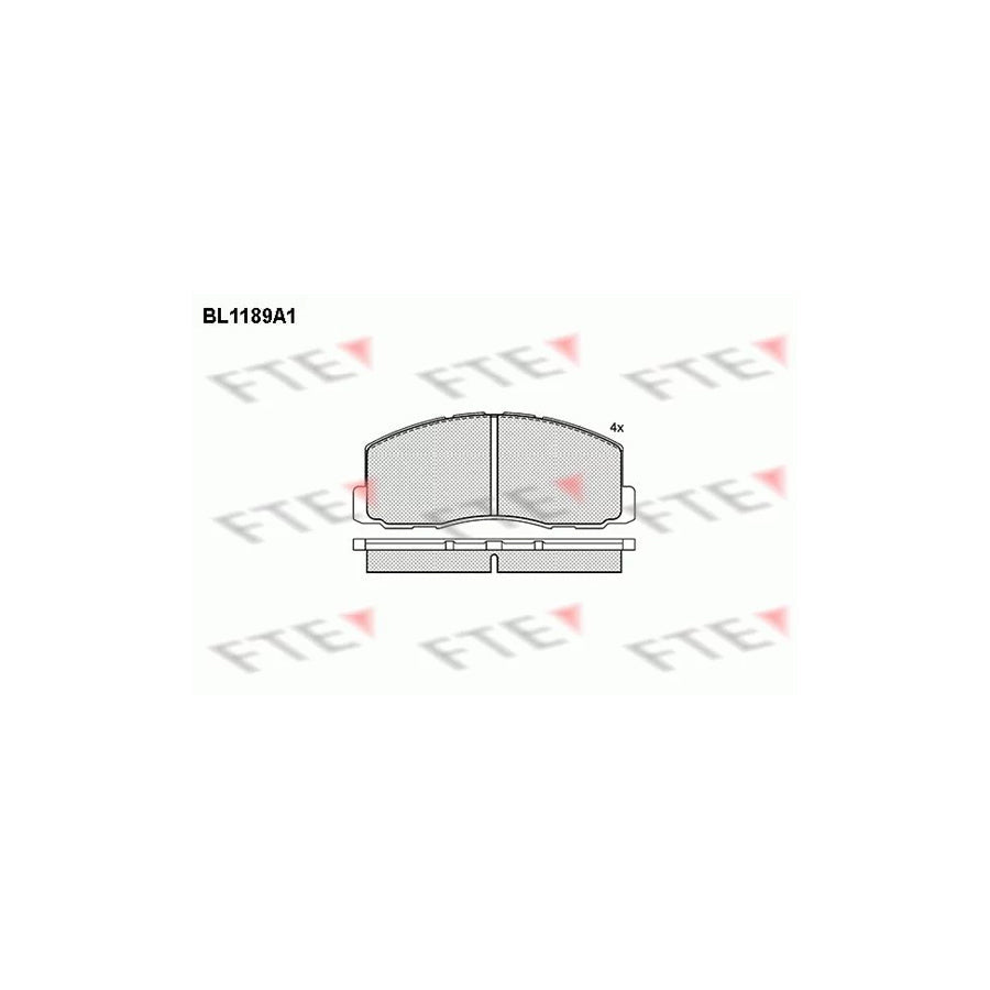 FTE Bl1189A1 Brake Pad Set
