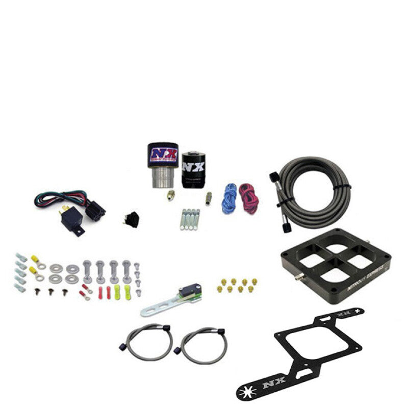 Nitrous Express Single Entry Crossbar RNC .178 4150 Flange Nitrous Kit (250-650HP) w/No Bottle
