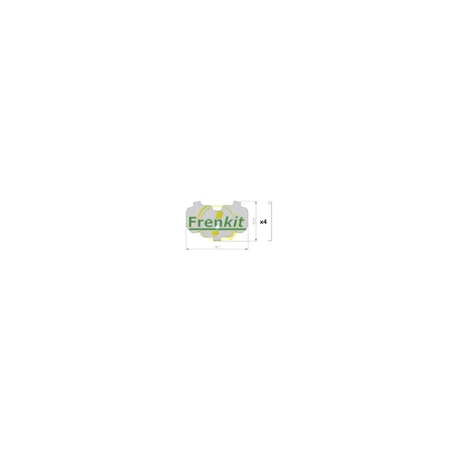 Frenkit 940044 Anti-Squeal Foil, Brake Pad (Back Plate)