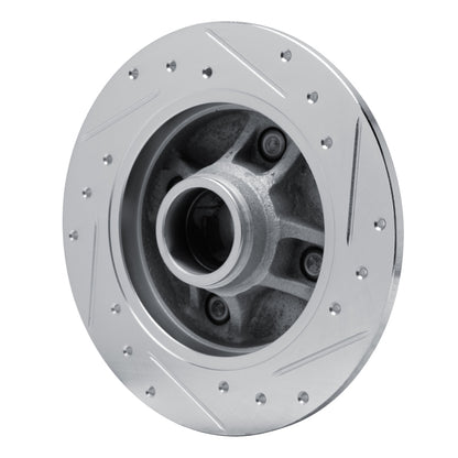R1 Concepts R1 88-88 Nissan Maxima Rear Left Drilled & Slotted Silver Brake Rotor