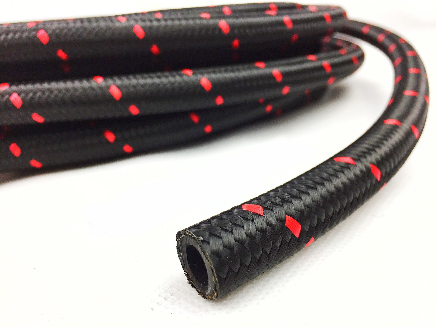 ARD AR0723R-6-M HOSE STAINLESS STEEL AN6 ( BRAIDED NYLON) RED LINE