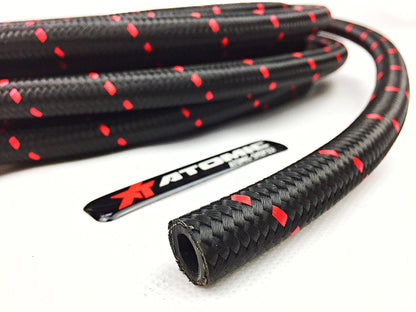 ARD AR0723R-8-M HOSE STAINLESS STEEL AN8 ( BRAIDED NYLON) RED LINE