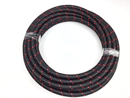ARD AR0723R-8-M HOSE STAINLESS STEEL AN8 ( BRAIDED NYLON) RED LINE