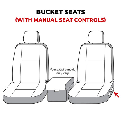 Covercraft 07-13 Toyota Tundra Polycotton SeatSaver Custom Front Row Seat Covers - Charcoal