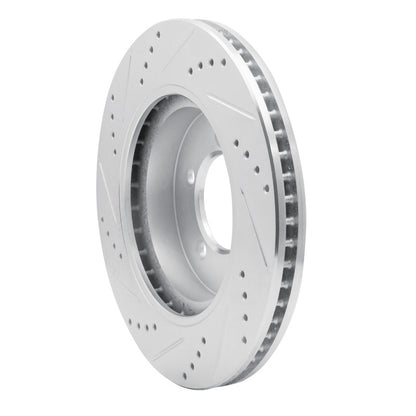 R1 Concepts R1 02-05 Ford Explorer Front Right Drilled & Slotted Silver Brake Rotor
