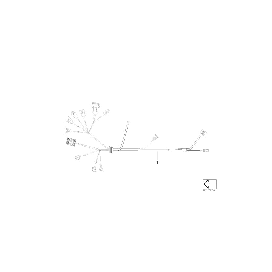 Genuine BMW 12513448539 E83 Wiring Harness, Engine Trans. Module (Inc. X3 3.0i, X3 3.0si & X3 2.5si)