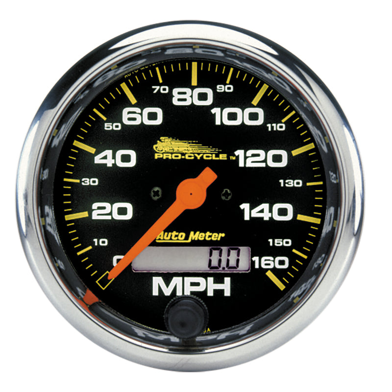 Autometer Pro-Cycle Gauge Speedo 3 3/4in 160 Mph Elec Black