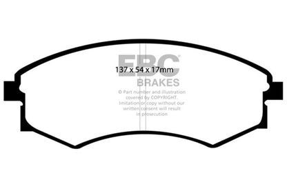 EBC 99-01 Hyundai Elantra 2.0L Bluestuff Front Brake Pads
