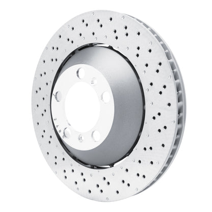 DFC 13-19 Porsche 911 Right Front Drilled Hi-Carbon Alloy Geomet Coated Rotor