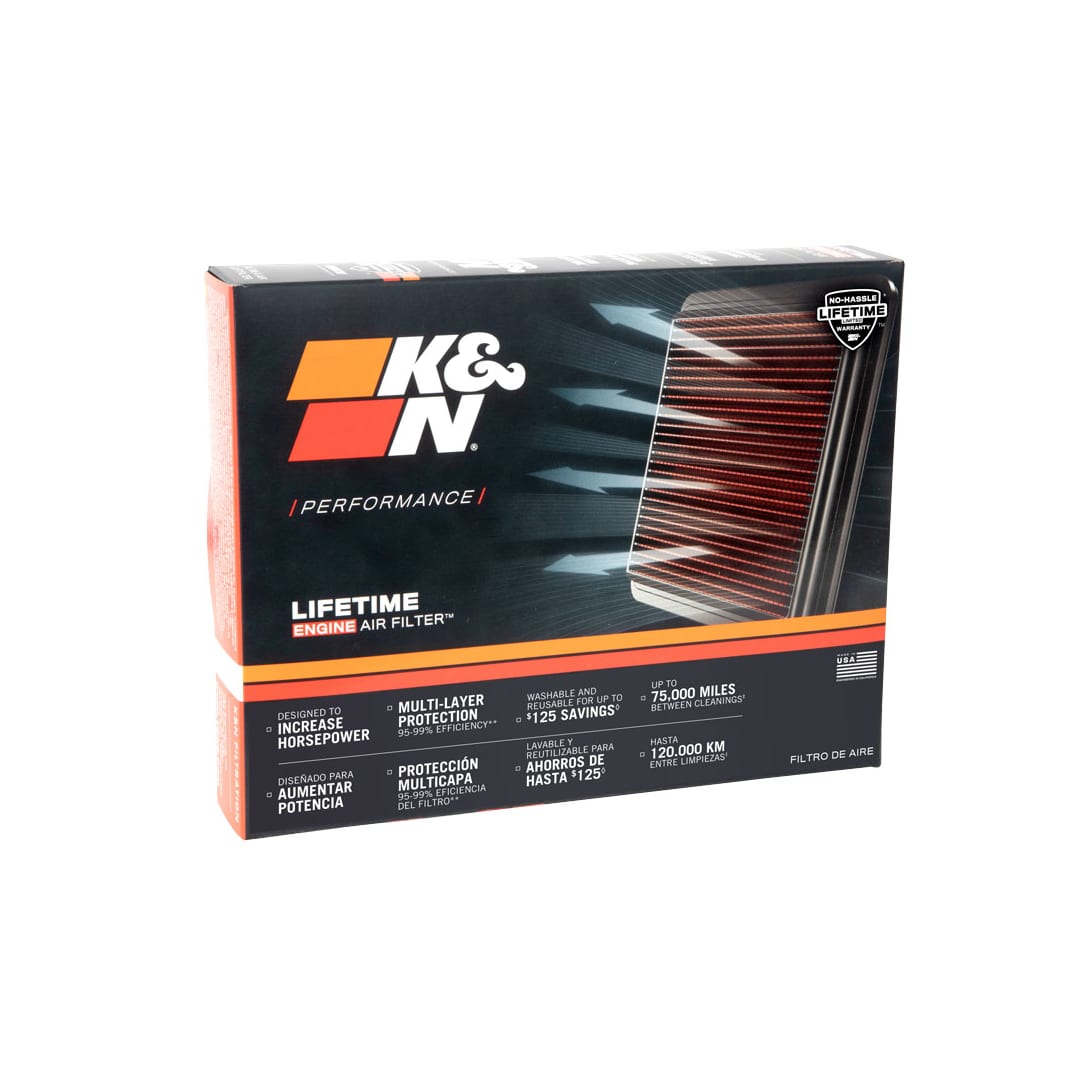 K&N 33-5145 High-Flow Original Lifetime Engine Air Filter - HONDA CR-V L4-2.0L F/I