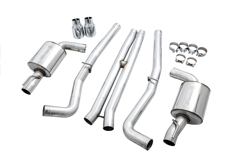 AWE Tuning 2017+ Dodge Charger 5.7L Touring Edition Exhaust - Non-Resonated - Chrome Silver Tips