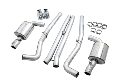 AWE Tuning 2017+ Dodge Charger 5.7L Touring Edition Exhaust - Non-Resonated - Chrome Silver Tips